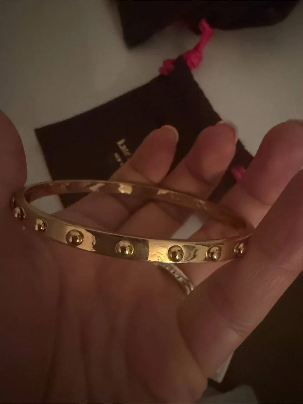 kate spade Gold Studded Key Ring